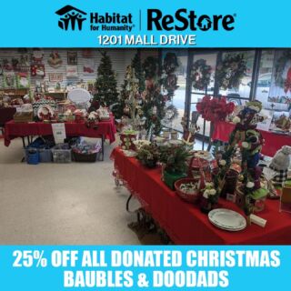 It's too hot. I'm sorry. It's November and I want some chill! Stop on by our Southside ReStore and maybe the holiday supplies will bring out the sweater weather! Thank you for supporting safe and affordable housing in our community! 🦃

#rva #rvathrifting #rvasouthside