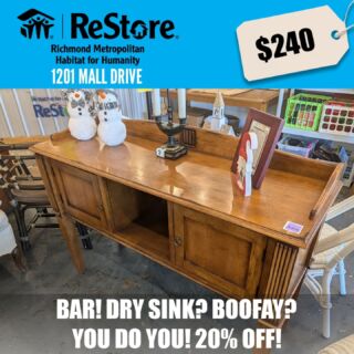 It's totally Tuesday! Our Southside ReStore has great stuff as far as the eye can see! There's new Article Furniture being assembled in the warehouse and much much more! Your purchases are building homes in our community and that is the definition of holiday spirit! Thank you!

#rva #rvathrifting #rvasouthside